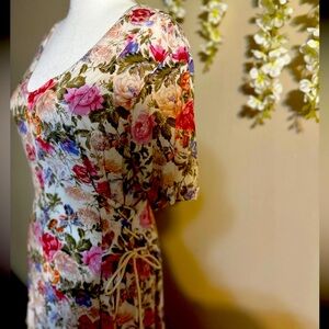 Vibrant Floral Maxi Dress